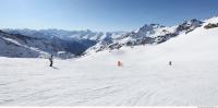 Photo Texture of Background Snowy Mountains